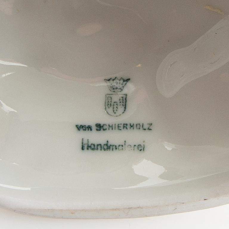 Candelabras two pairs Schmierholz Germany mid-20th century porcelain.