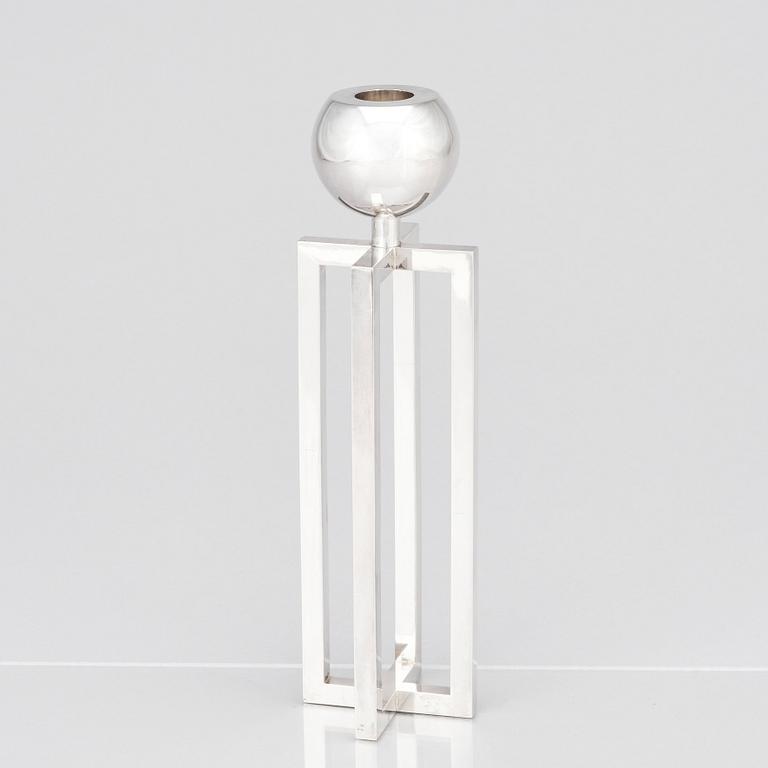 Sigurd Persson, a silver candlestick, Stockholm 1963, executed by the silversmith Johann Wist.