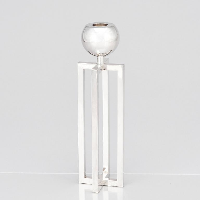 Sigurd Persson, a silver candlestick, Stockholm 1963, executed by the silversmith Johann Wist.