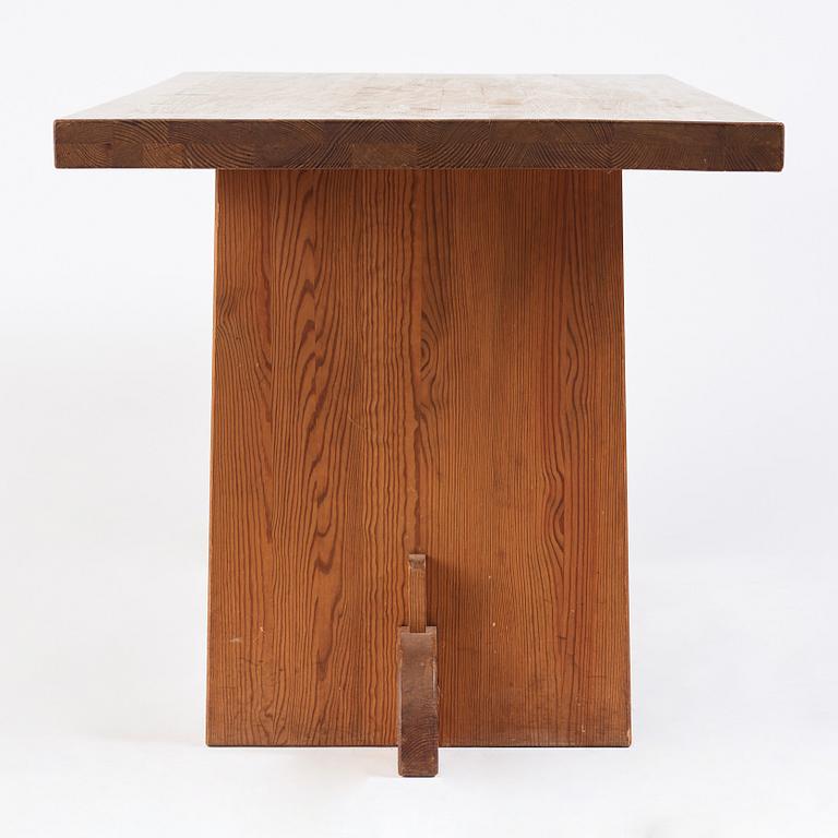 Axel Einar Hjorth, a stained pine "Lovö" table, Nordiska Kompaniet, Sweden 1930s.