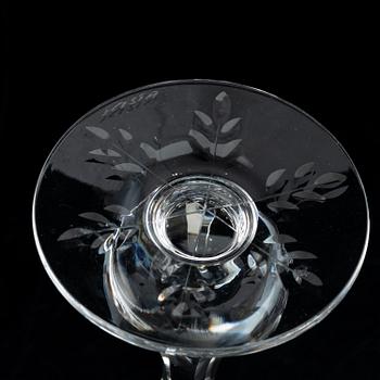A crystal glass service, 44 parts, 20th century.