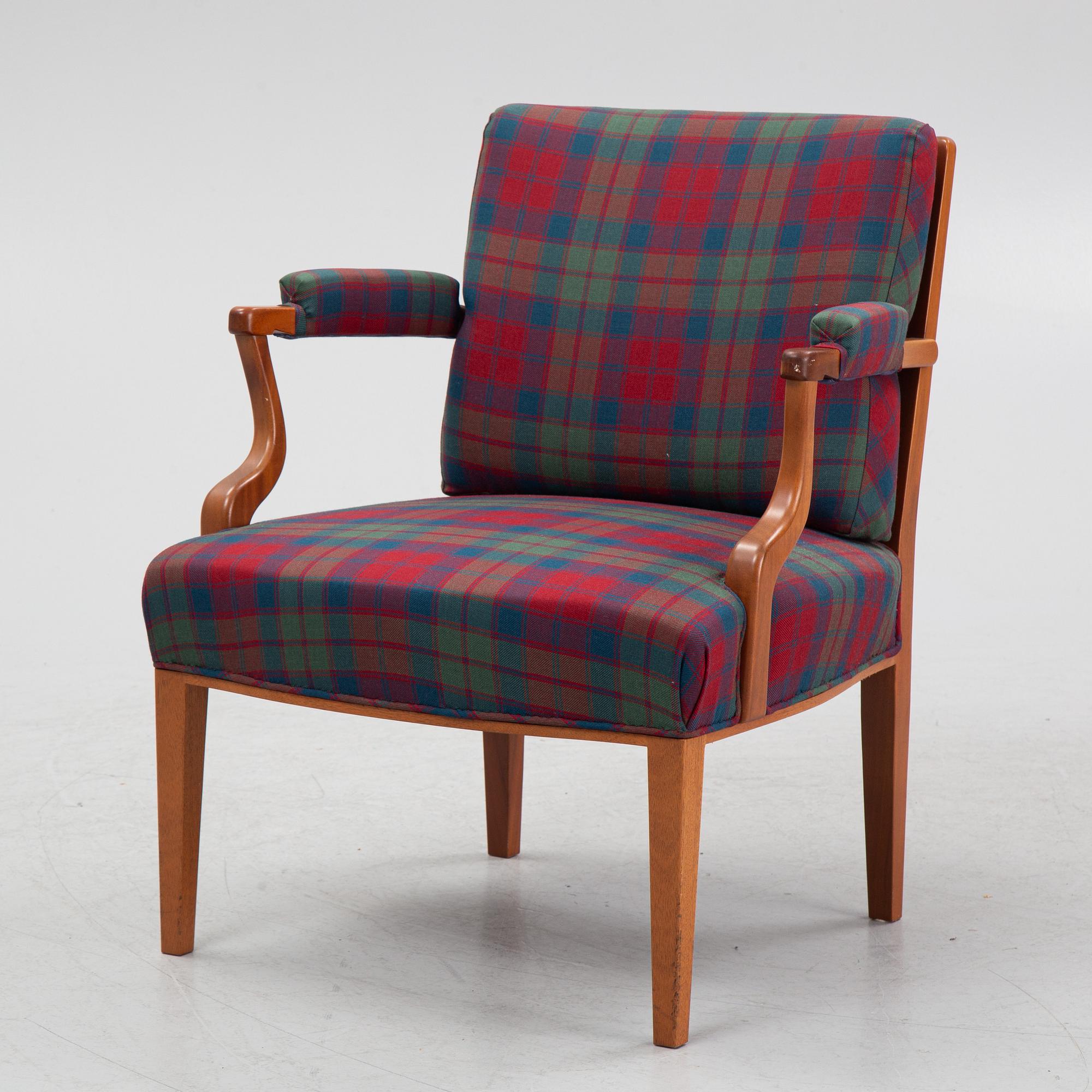 Josef Frank, karmstol, modell 969, Firma Svenskt Tenn.