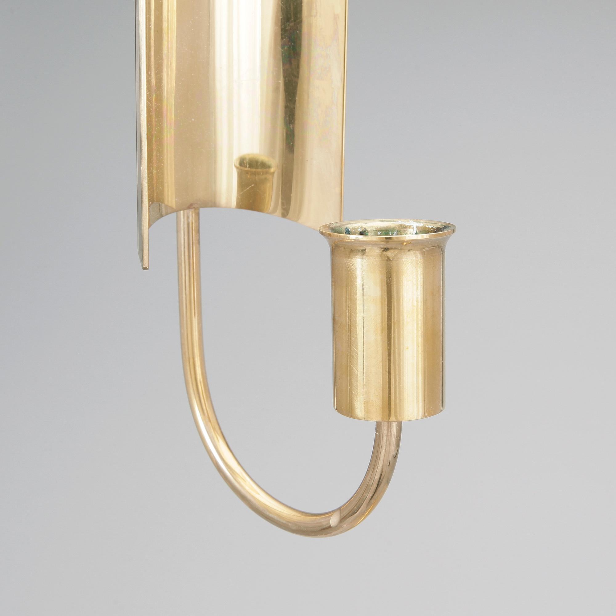 VÄGGLJUSSTAKAR, ett par, "Reflex", Pierre Forsell, Skultuna, Sverige, 1900-talets andra hälft.