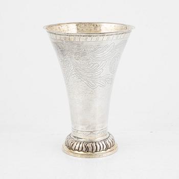 A Swedish silver beaker, mark of Jonas Nordqvist, Hudiksvall 1799.