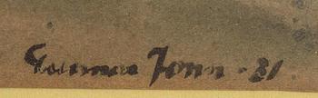 Gunnar Jonn, akvarell, signerad och daterad -31.
