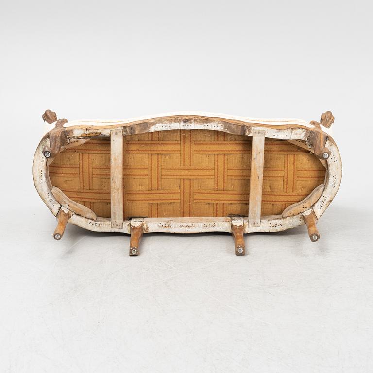A mahogany Louis XV sofa, France, 18th Century.