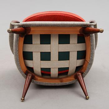 FÅTÖLJ, "Orion", Folke Jansson, formgiven 1953, SM Wincrantz Möbelindustri AB, Skövde, 1900-talets andra hälft.