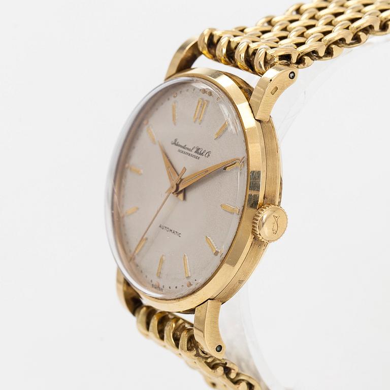 IWC, wristwatch, 34 mm, 18K gold.