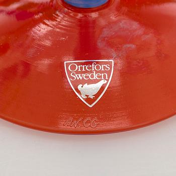 Anne Nilsson, a set of twelve 'Clown' champagne glasses, Orrefors.