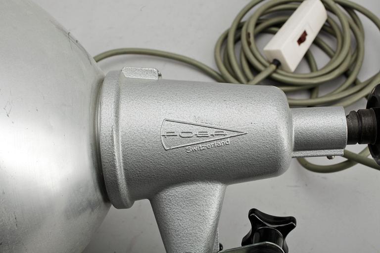 STUDIOLAMPA, plåt, Foba, Schweiz, 1900-tal.