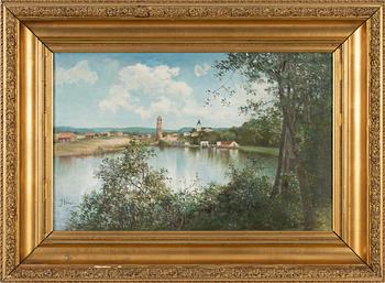 Josefina Holmlund, oil on canvas, signed.