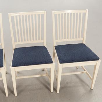 Svante Skogh, dining table plus 2 extension leaves, 4 chairs, second half of the 20th century.