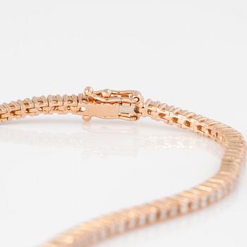 ARMBAND, sk tennisarmband, med briljantslipade diamanter ca 0.90 ct.