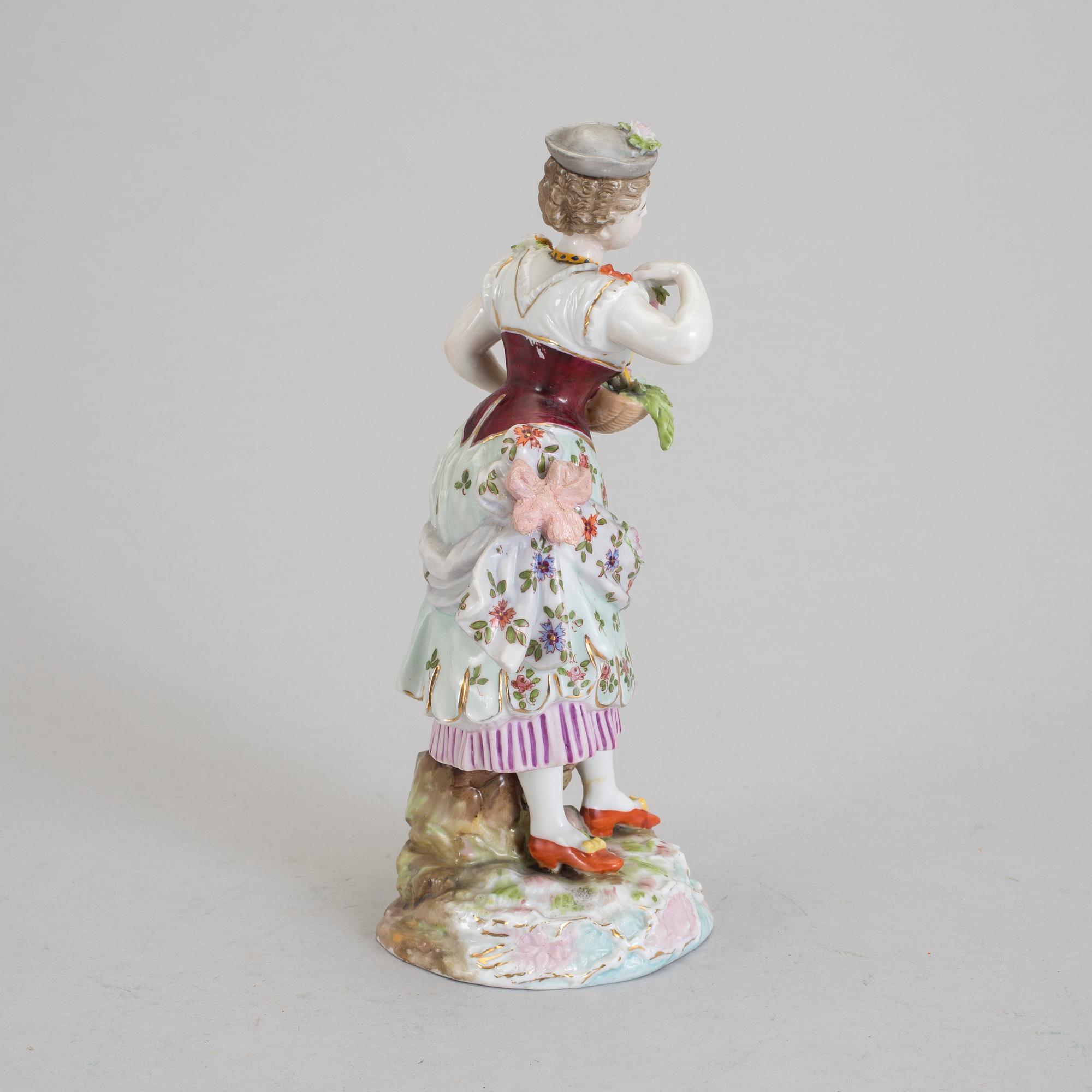 FIGURIN, porslin, Berlin, omkring sekelskiftet 1900.