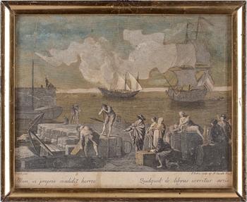 CARLE VERNET, efter, ett par, grafiska blad, trol 1800-tal.