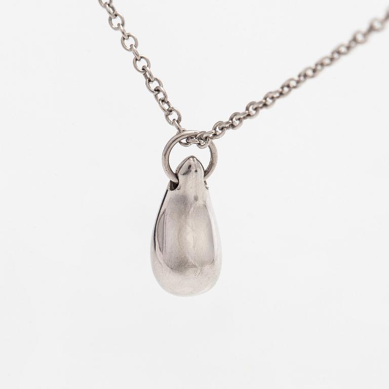 Tiffany & Co, Elsa Peretti, kaulakoru, "Teardrop", platinaa.