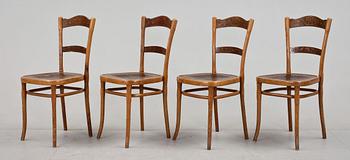 STOLAR, 4st, Thonet, 1900-talets första hälft.