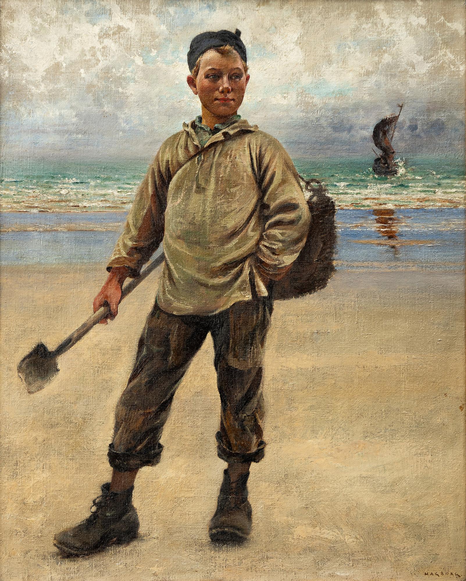 August Hagborg, Boy on the Beach.