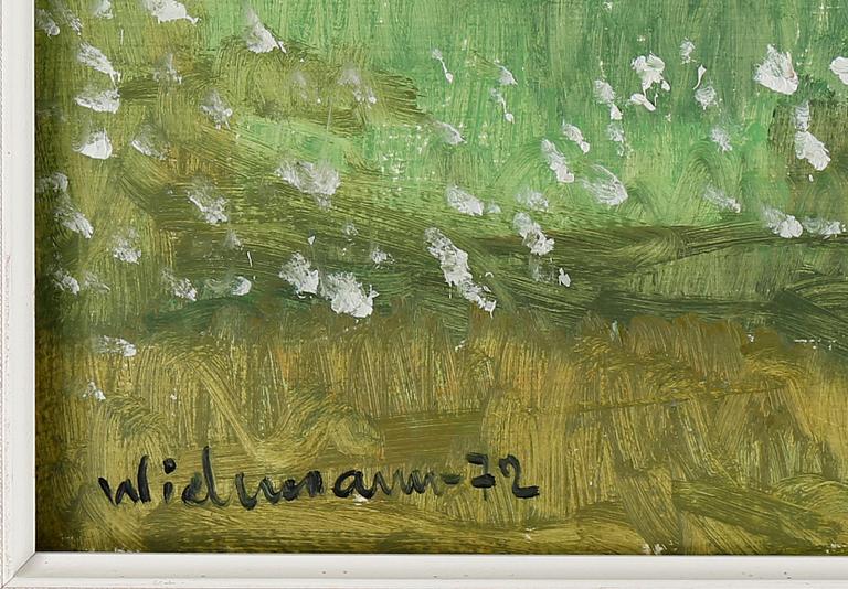 HARRY WICHMANN, olja på pannå, signerad och daterad -72.