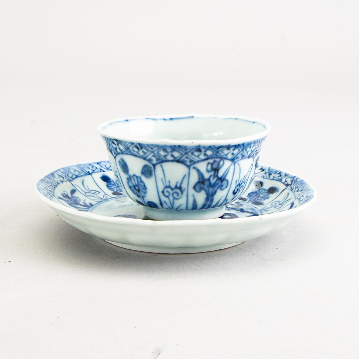 KOPPAR 4 st med FAT 5 st, Kina, Qingdynastin, 1700-tal.