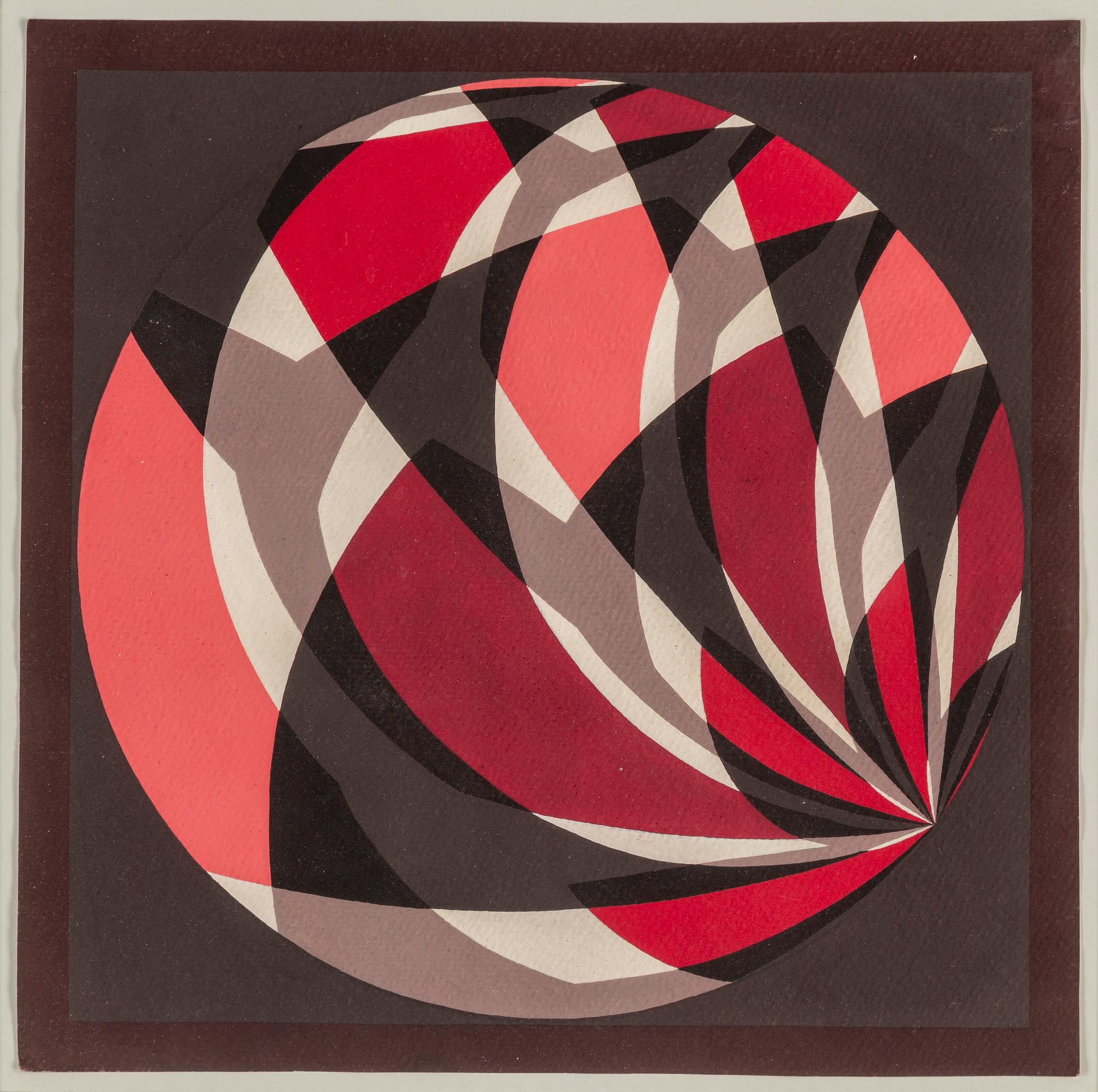 HANS HINTERREITER, tempera on paper, signed H. Hinterreiter on verso.