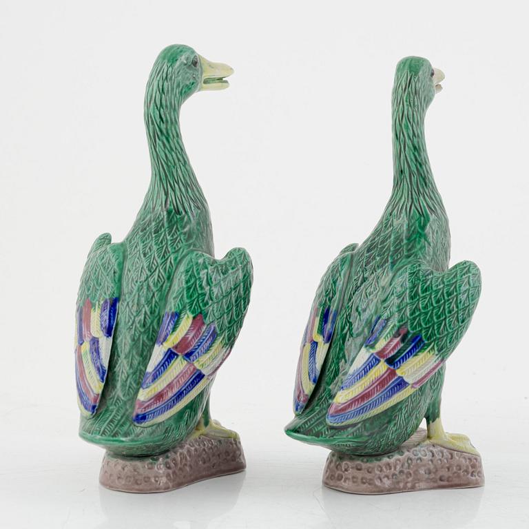 A group of eight Chinese porcelain figures, modern manufacturing.