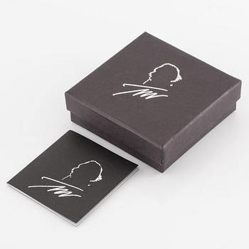 Tapio Wirkkala, a pair of earrings "Moon Crescent", sterling silver, for Kultakeskus.