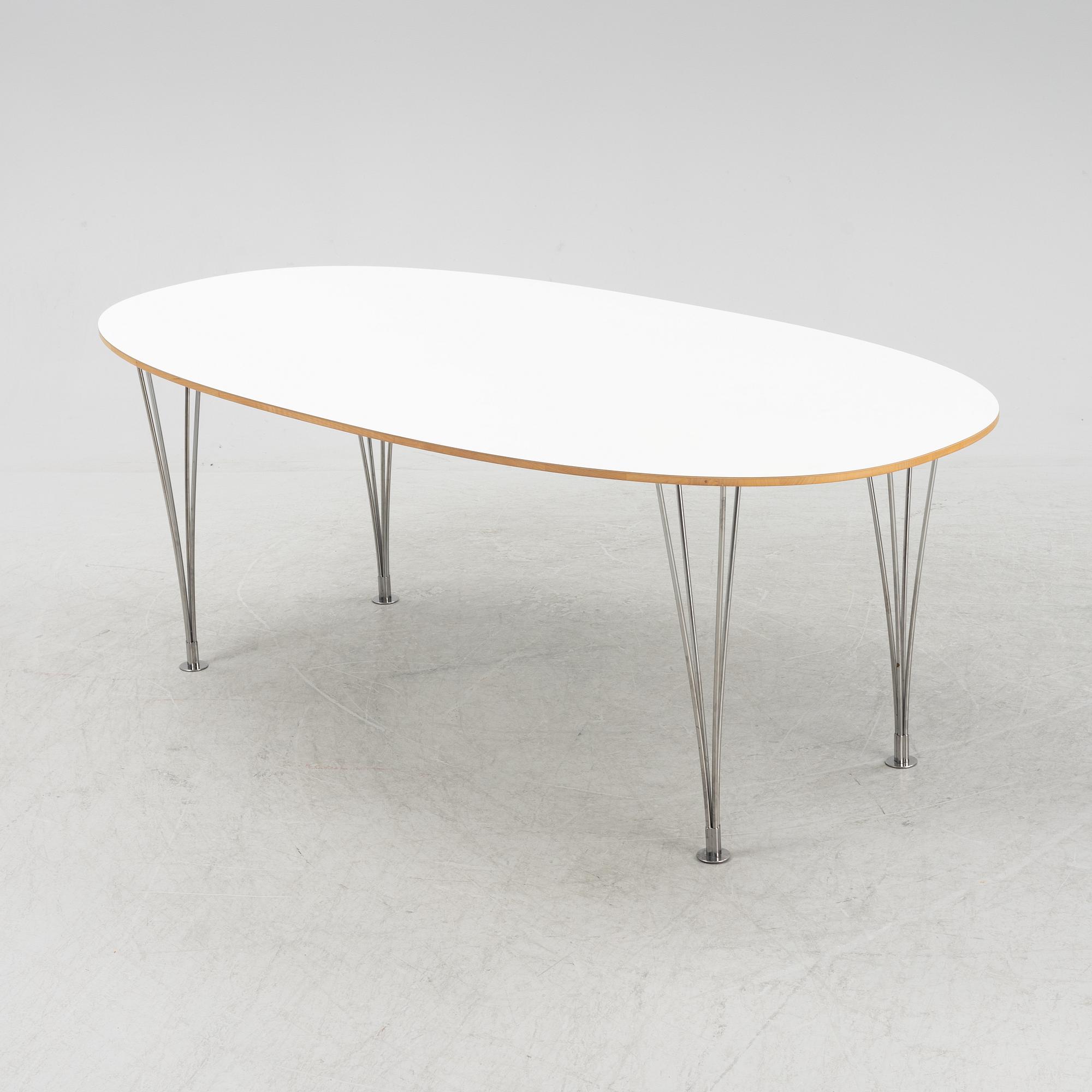 Bruno Mathsson & Piet Hein, matbord, "Superellips", Bruno Mathsson International.