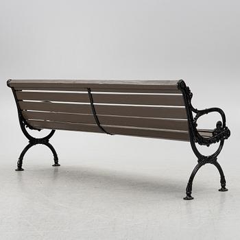 A garden bench, Norrahmmars Bruk, Sweden, later part of the 20th century.
