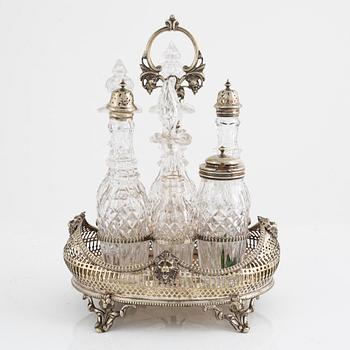 Table centrepiece, nickel silver, England, 19th century.