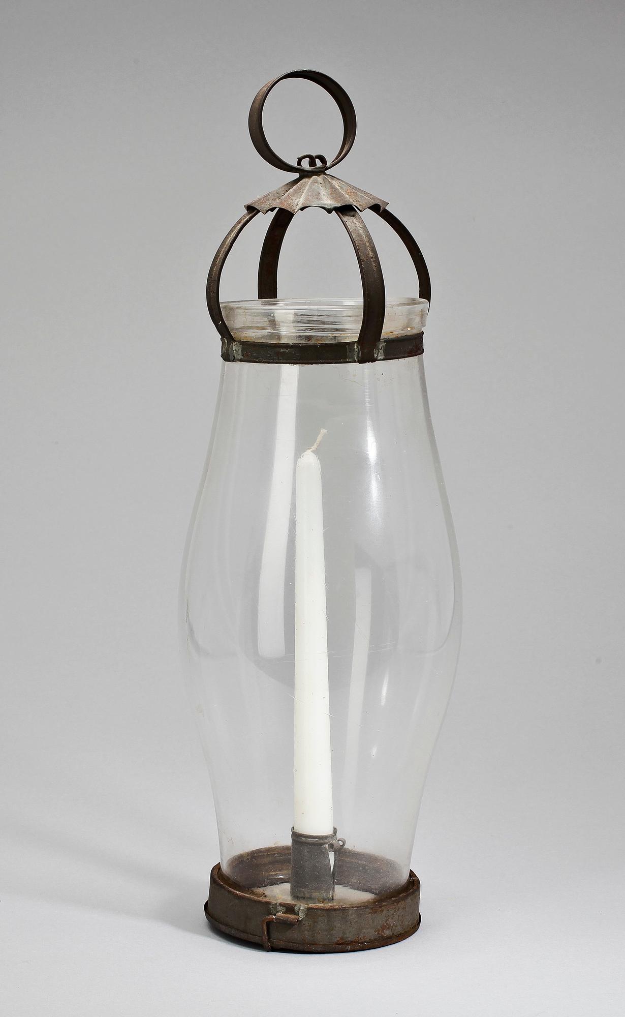 LYKTA, glas och plåt, 1800-tal.