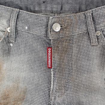 Jeans with tinsels by Dsquared.