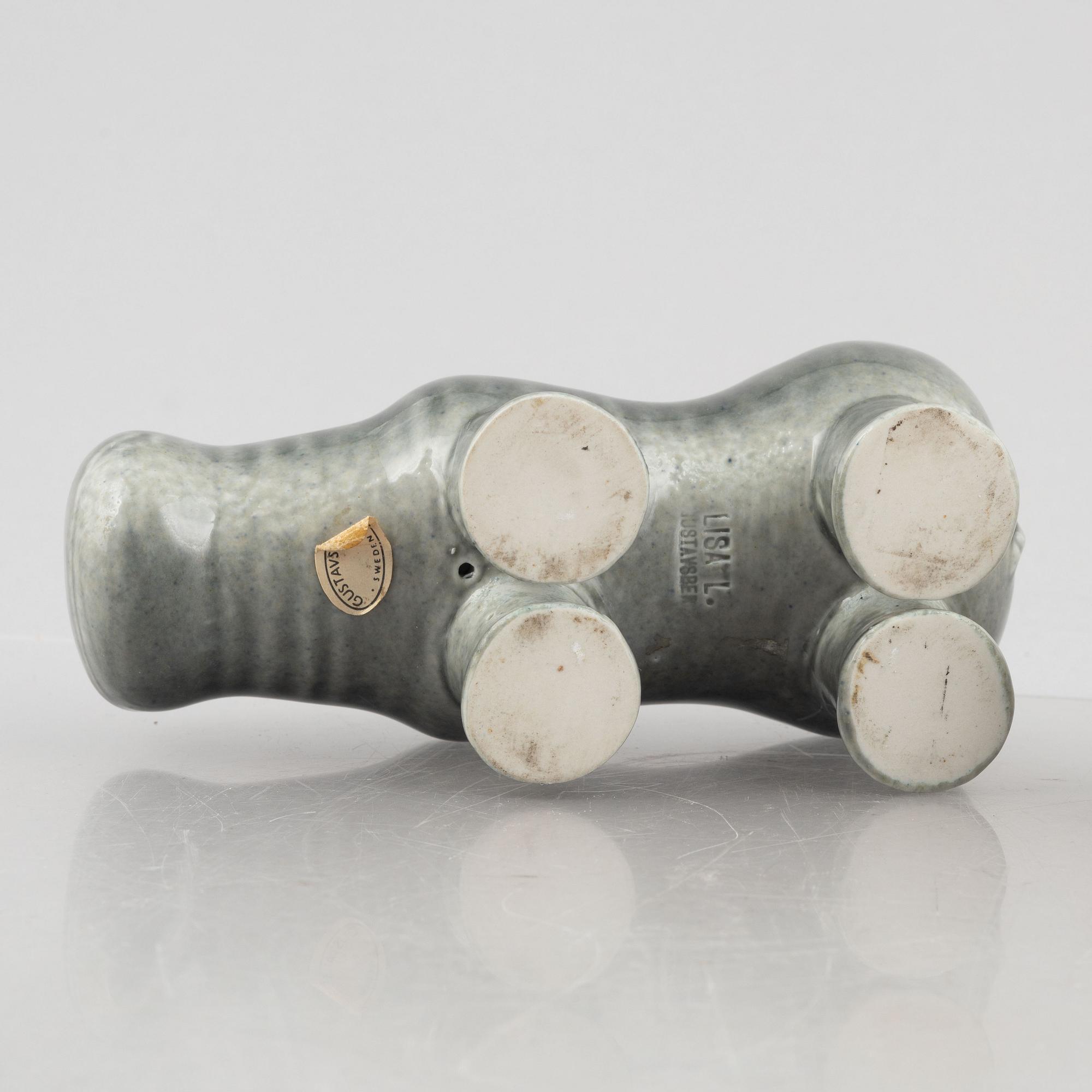 Lisa Larson, figuriner, 2 st, bl.a. ur serien "Menageri", Gustavsberg.