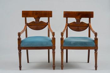 A PAIR OF CHAIRS.