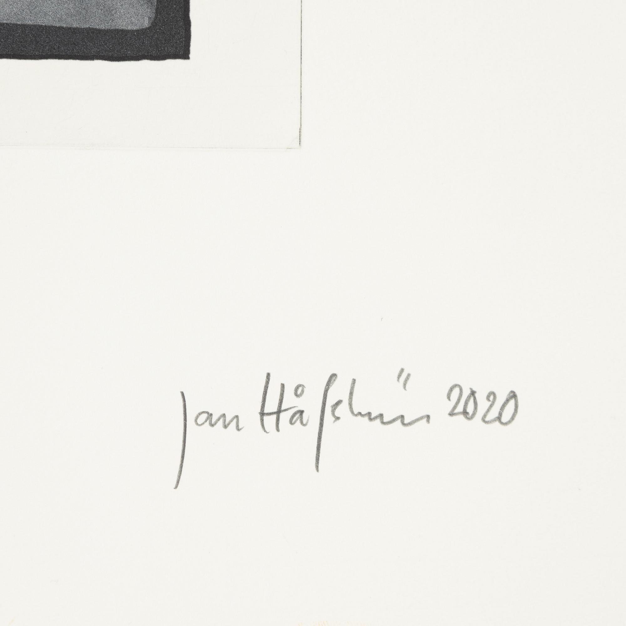 Jan Håfström, etching in colours, 2020, signed 45/50.