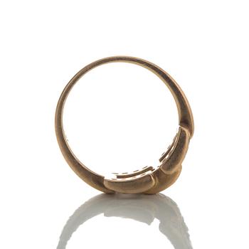 RING, 18k guld med diamanter totalt ca 0,19 ct. Vikt ca 4 gram.