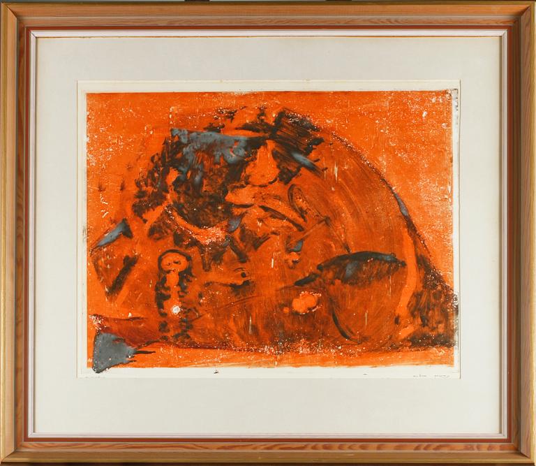 ENDRE NEMES, monotyp, signerad.