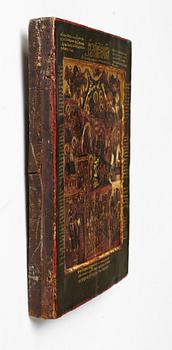 A RUSSIAN ICON OF THE NATIVITY possibly late 17th century,