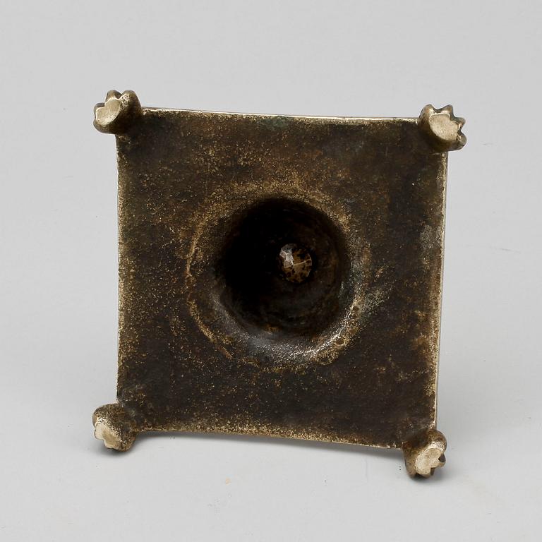 LJUSSTAKE, mässing, barock, 1600-tal.