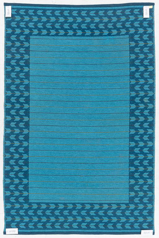 Ingrid Dessau, a double woven rug, signed ID, c. 195 x 128 cm.
