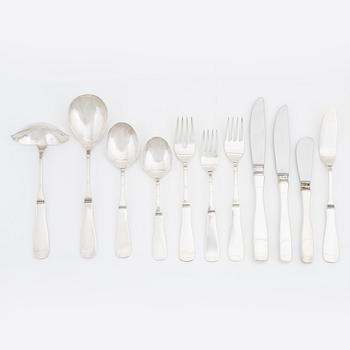 Eric Löfman, a silver cutlery, model 'Uppsala', Mema, Lidköping, some 1978 (84 pieces).