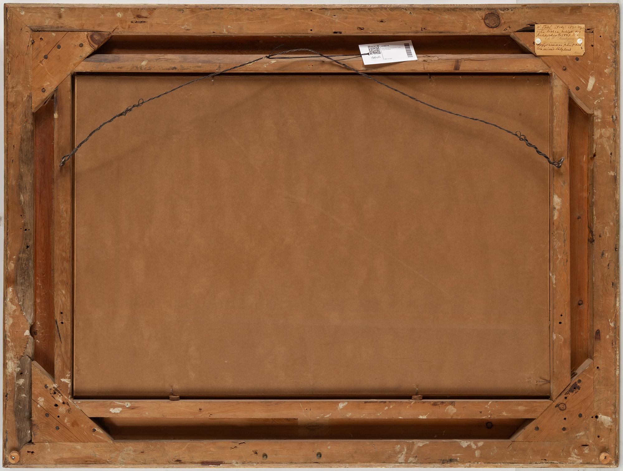 WALDEMAR TODE, oil on canvas/panel, signed and dated 1891.