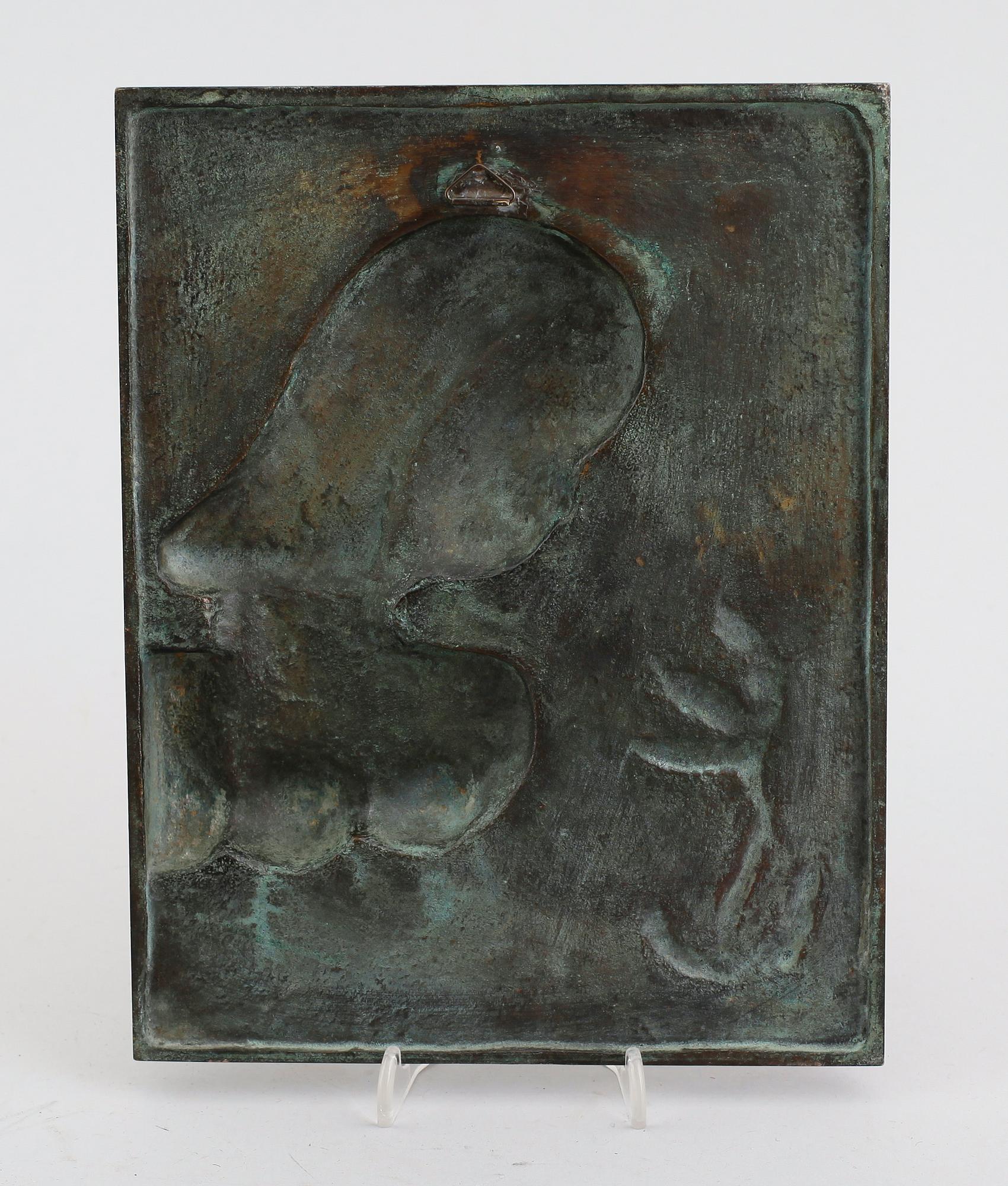 SIGGE BERGGREN, väggrelief, brons, signerad.