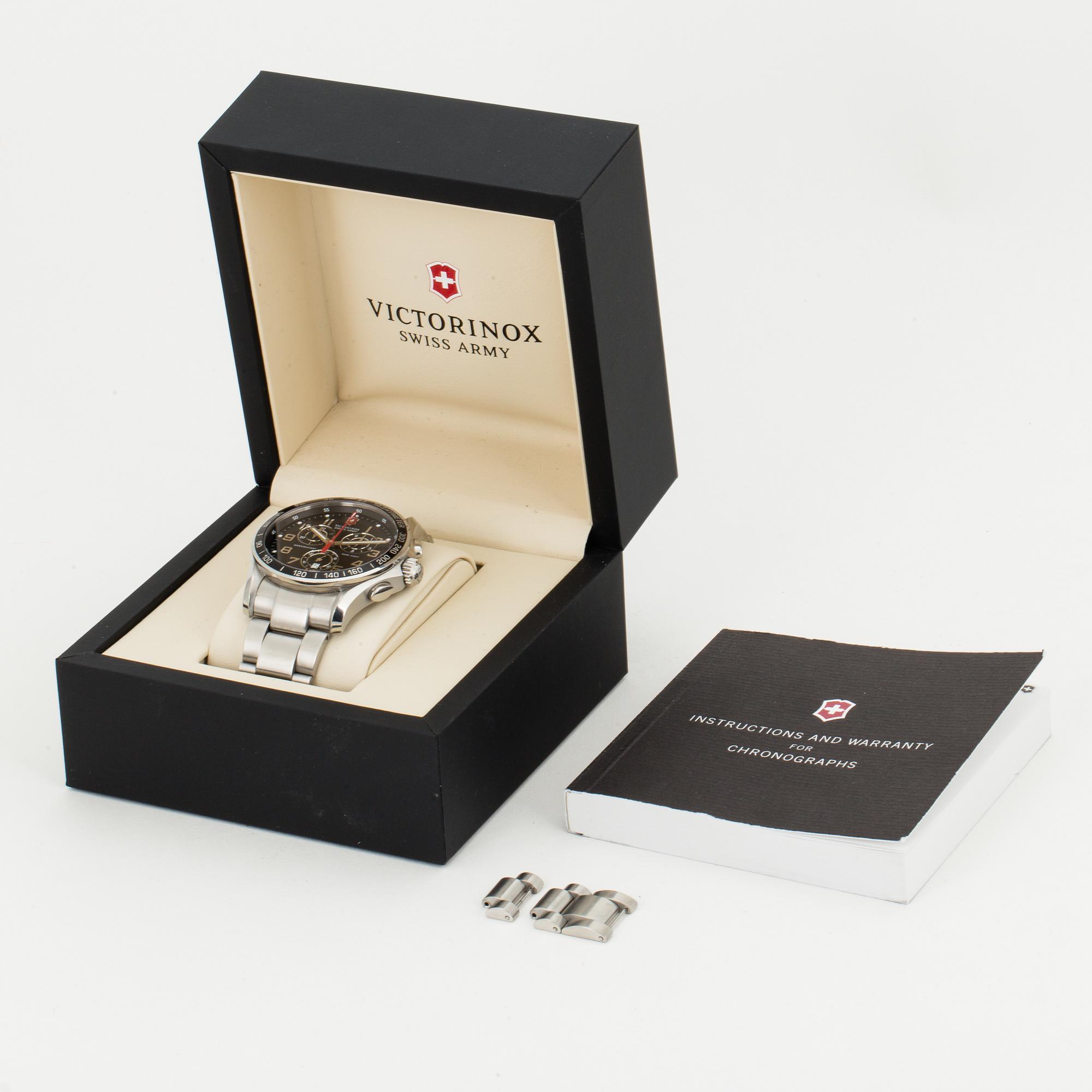VICTORINOX, Swiss Army, Chrono Classic, "Tachymeter", chronograph, wristwatch, 42 mm.