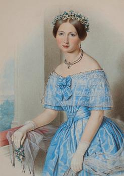 Woldemar Hau Attributed to, A young woman beside a window.