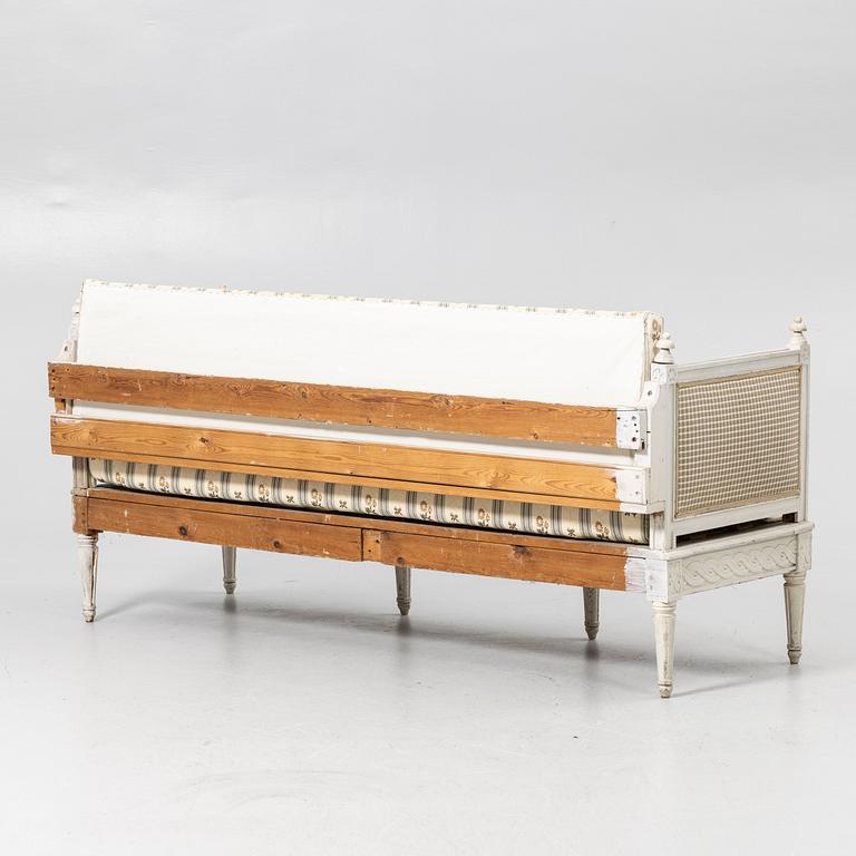 Soffa, gustavianskt provinsarbete, 1700-tal.