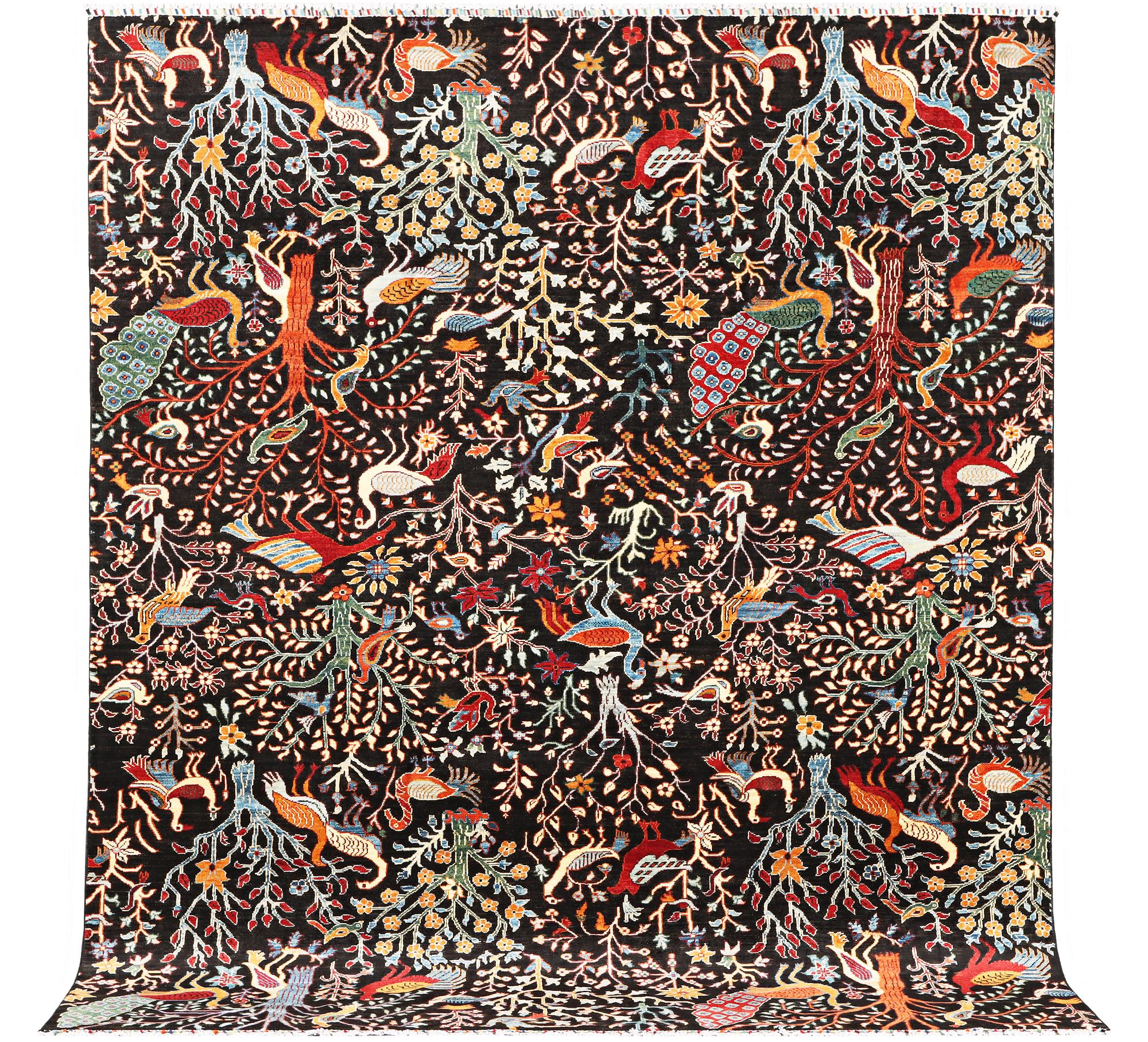 A Khorjin carpet, c. 295 x 248 cm.