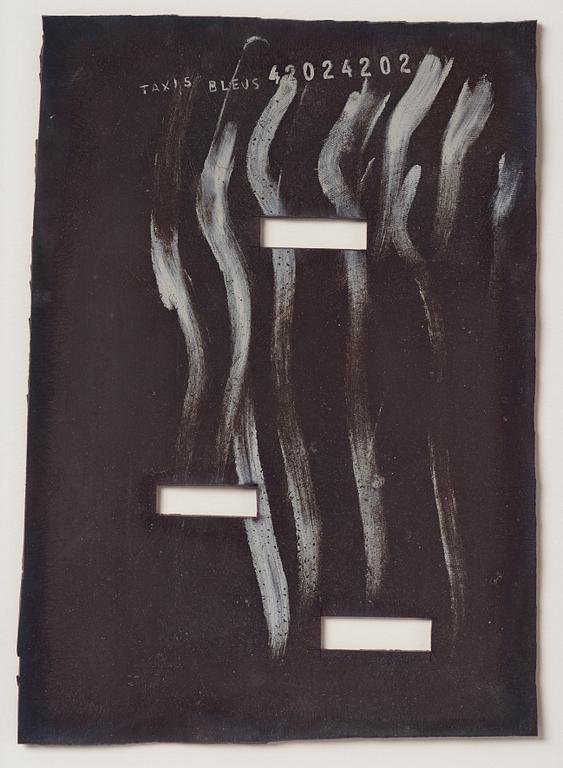 Federico Guzmán, oil on rubber, signed and dated 1990 verso.