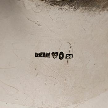 A neo-Rococo silver centrepiece bowl, Gustav Möllenborg Feron, Stockholm  1854.