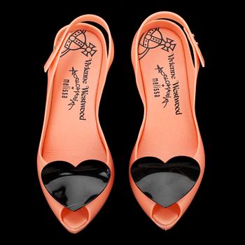 KENGÄT, slingbacks peeptoella, Vivenne Westwood Anglomania + melissa.